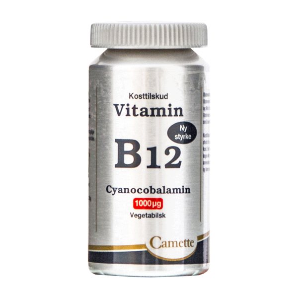 Vitamin B12 Cyanocobalamin 1000 mcg Camette 90 tabletter